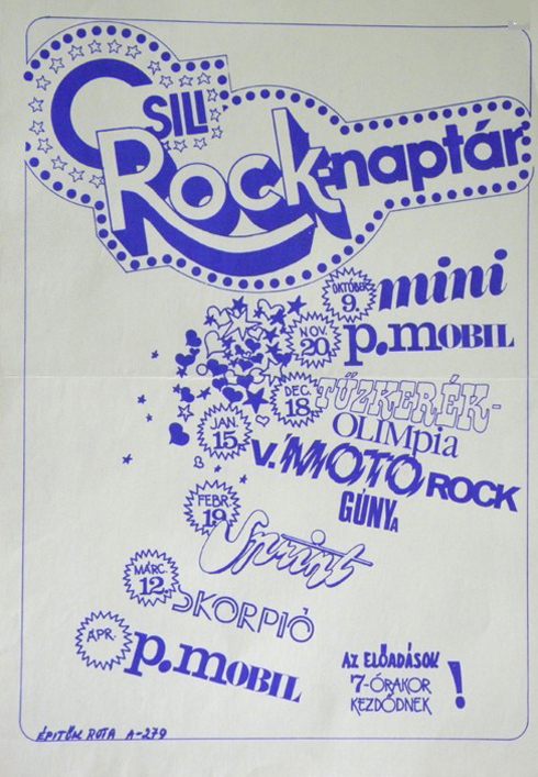 Rockmúzeum, MagyaRock Hírességek Csarnoka, 
                    égi zenekar, Rockcsarnok, plakátok
